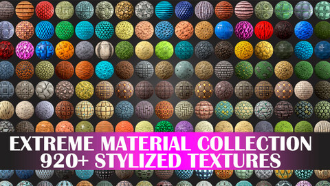 Extreme Texture Collection - 925+ Stylized Textures