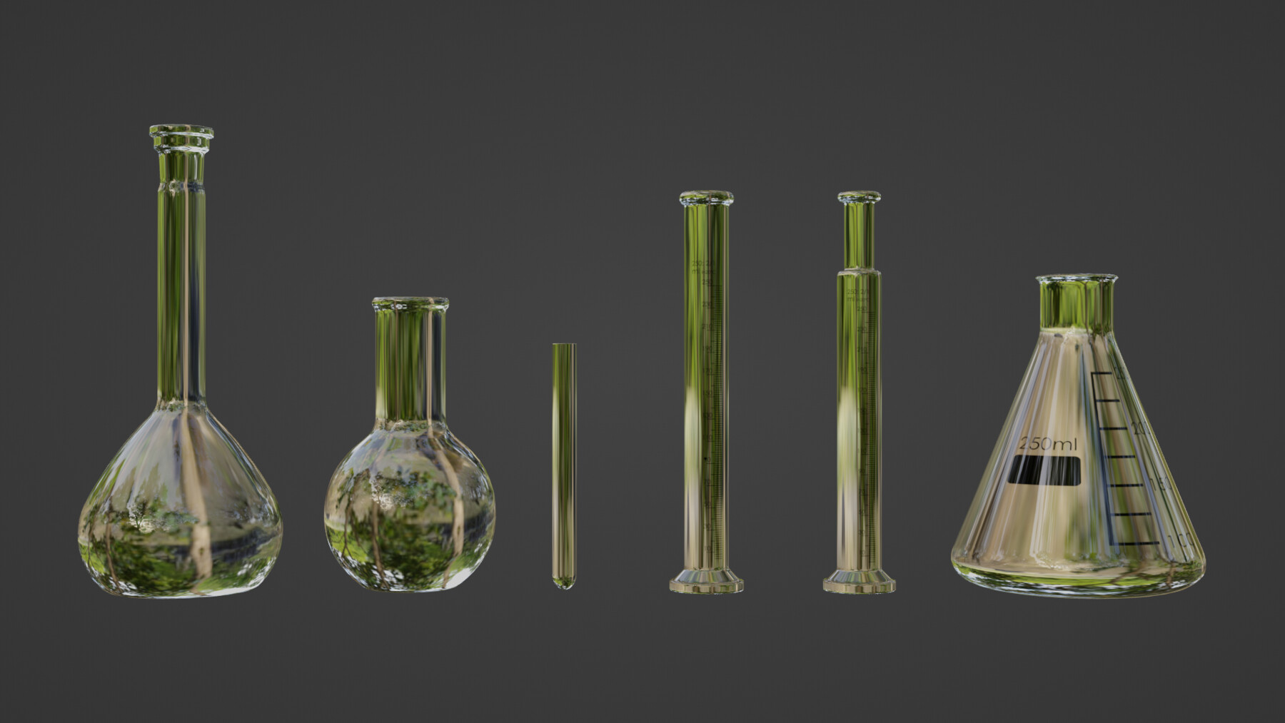 ArtStation Chemistry Beakers Game Assets