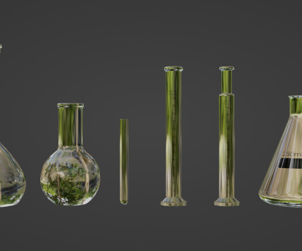 ArtStation Chemistry Beakers Game Assets