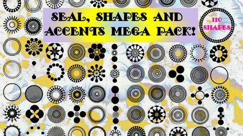 Seals, Circular Shapes and Accents Mega Pack