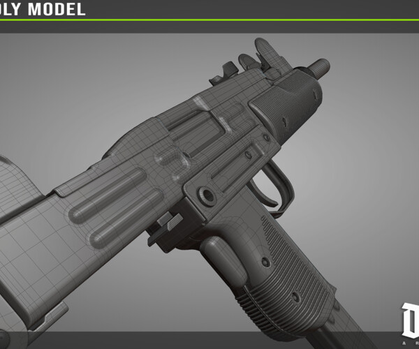 ArtStation - UZI Highpoly model | Game Assets