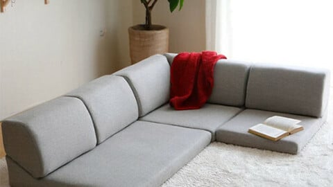 lily fabric sofa