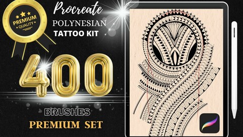 Polynesian tattoo stamp procreate, Polynesian SVG, polynesian procreate, procreate tattoo brushes, procreate maori designs, Maori tattoo