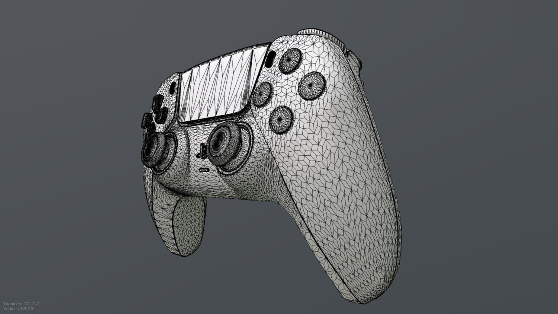 ArtStation - DUALSENSE CONTROLLER PLAYSTATION 5 low-poly PBR | Game Assets
