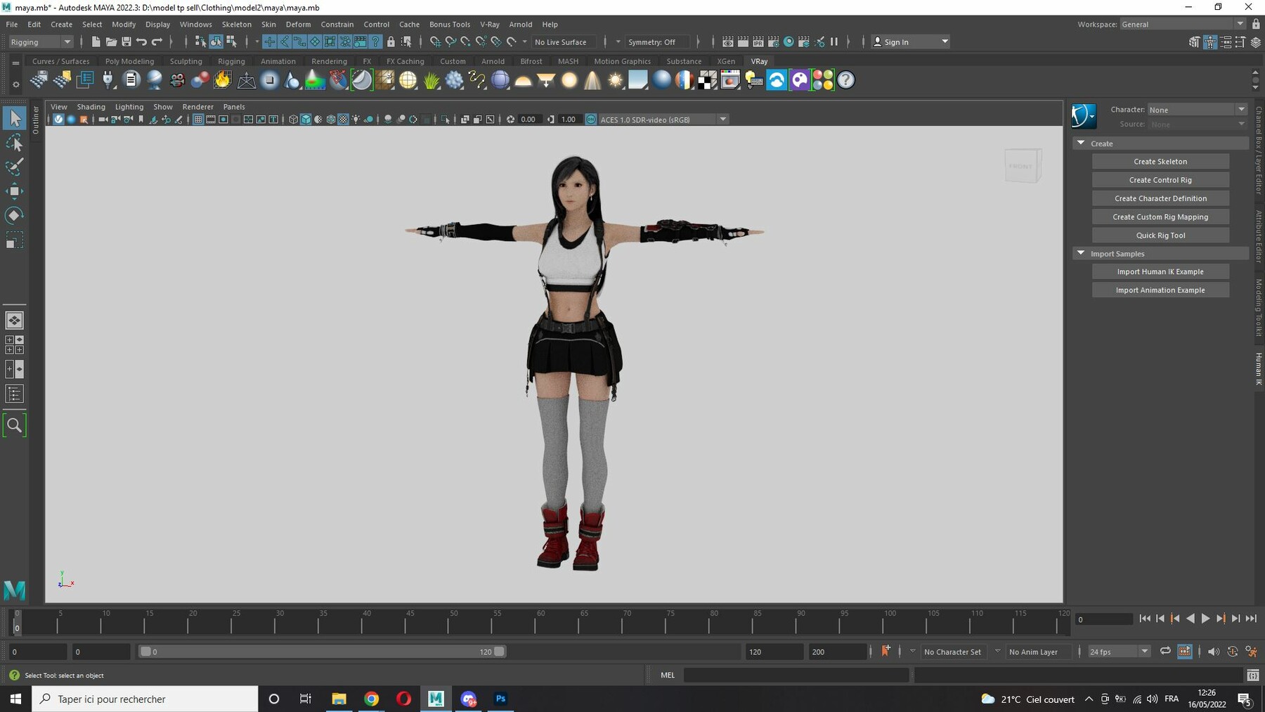 ArtStation - Tifa Lockhart Game Ready | Game Assets