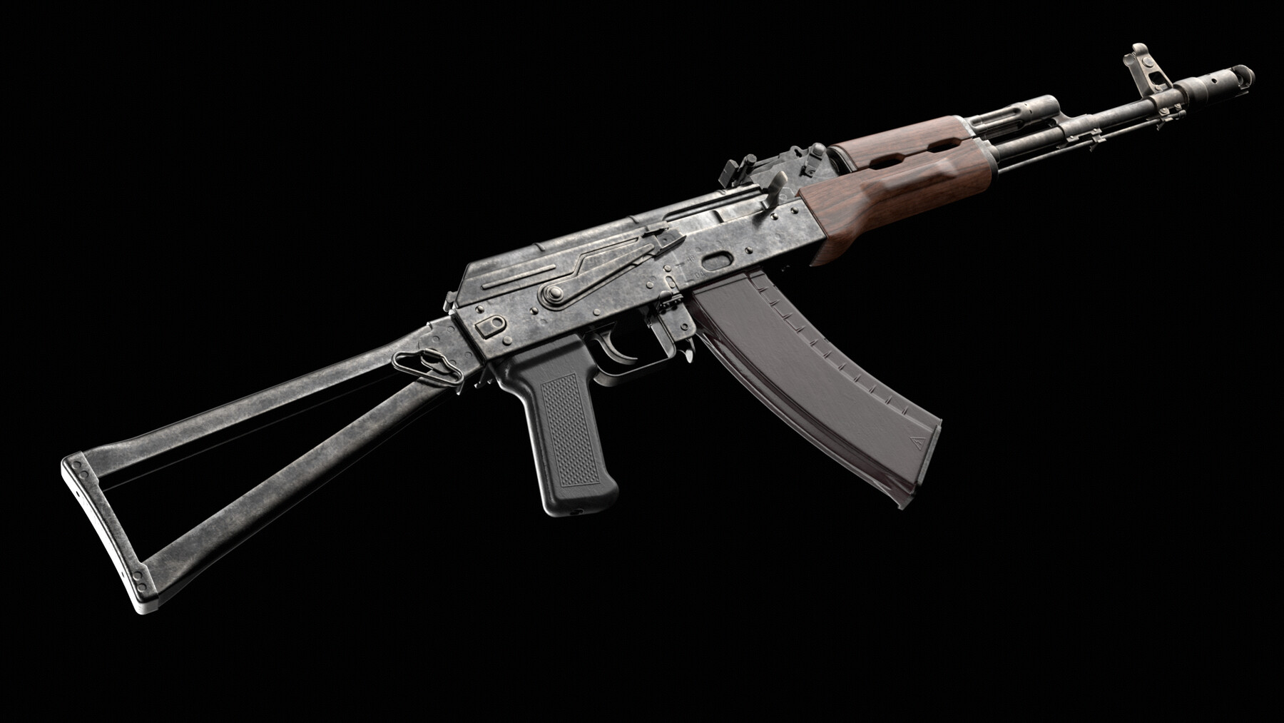 ArtStation - AKS-74 AKS-74N Kalashnikov Assault Rifle (Game Ready ...