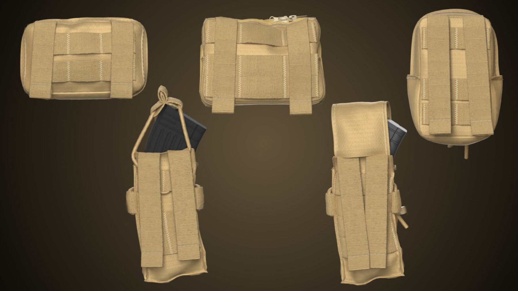ArtStation - 5 Tactical pouches pack - Marvelous Designer / CLO3D ...