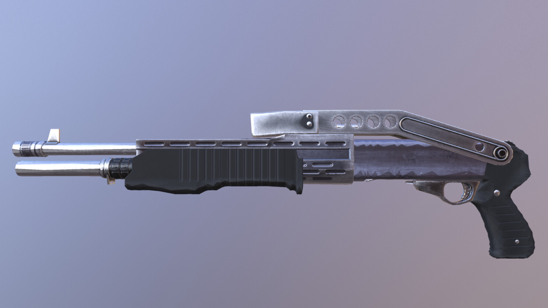 ArtStation - SPAS 12 SHOTGUN low-poly PBR | Game Assets