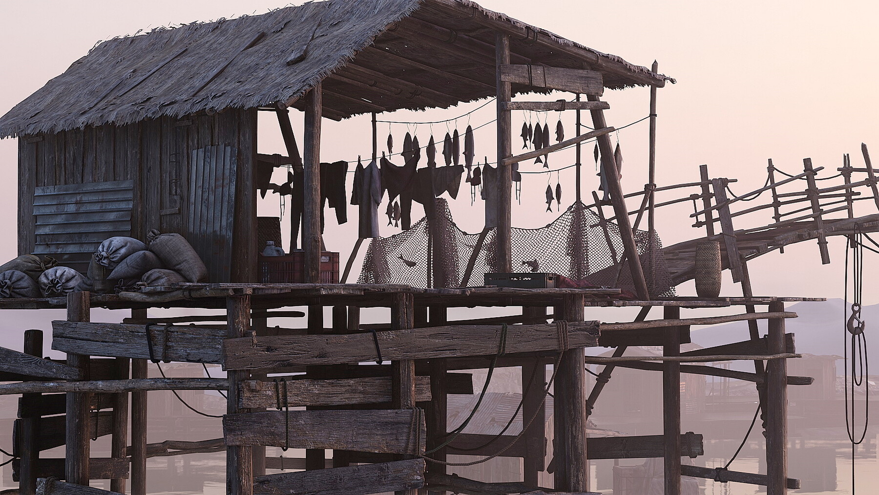 ArtStation Fishing Village Game Assets