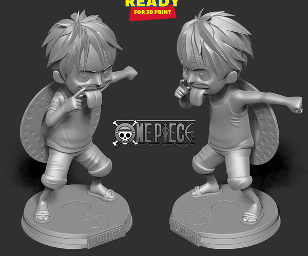 STL file Punk Rotten Kid One Piece 🧲・3D printable model to download・Cults