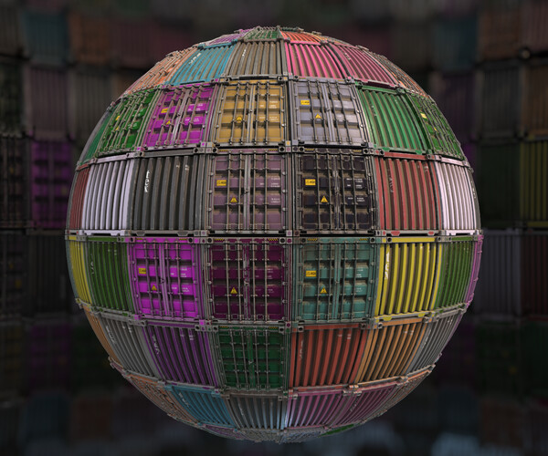 ArtStation Cargo Shipping Container Game Assets