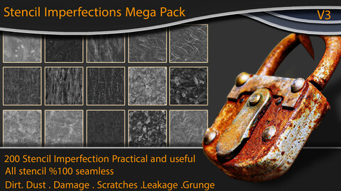 MEGA PACK - 200 Practical and useful Stencil imperfection VOL 3