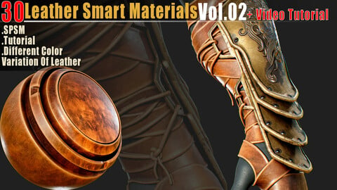 30 Leather Smart Materials Vol.02 + Video Tutorial