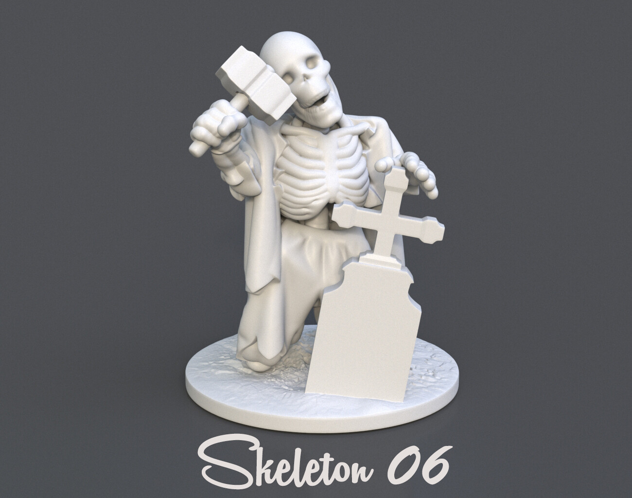 3d Print Skeleton Action Figure STL Files, Toy, Action Figure, 3d