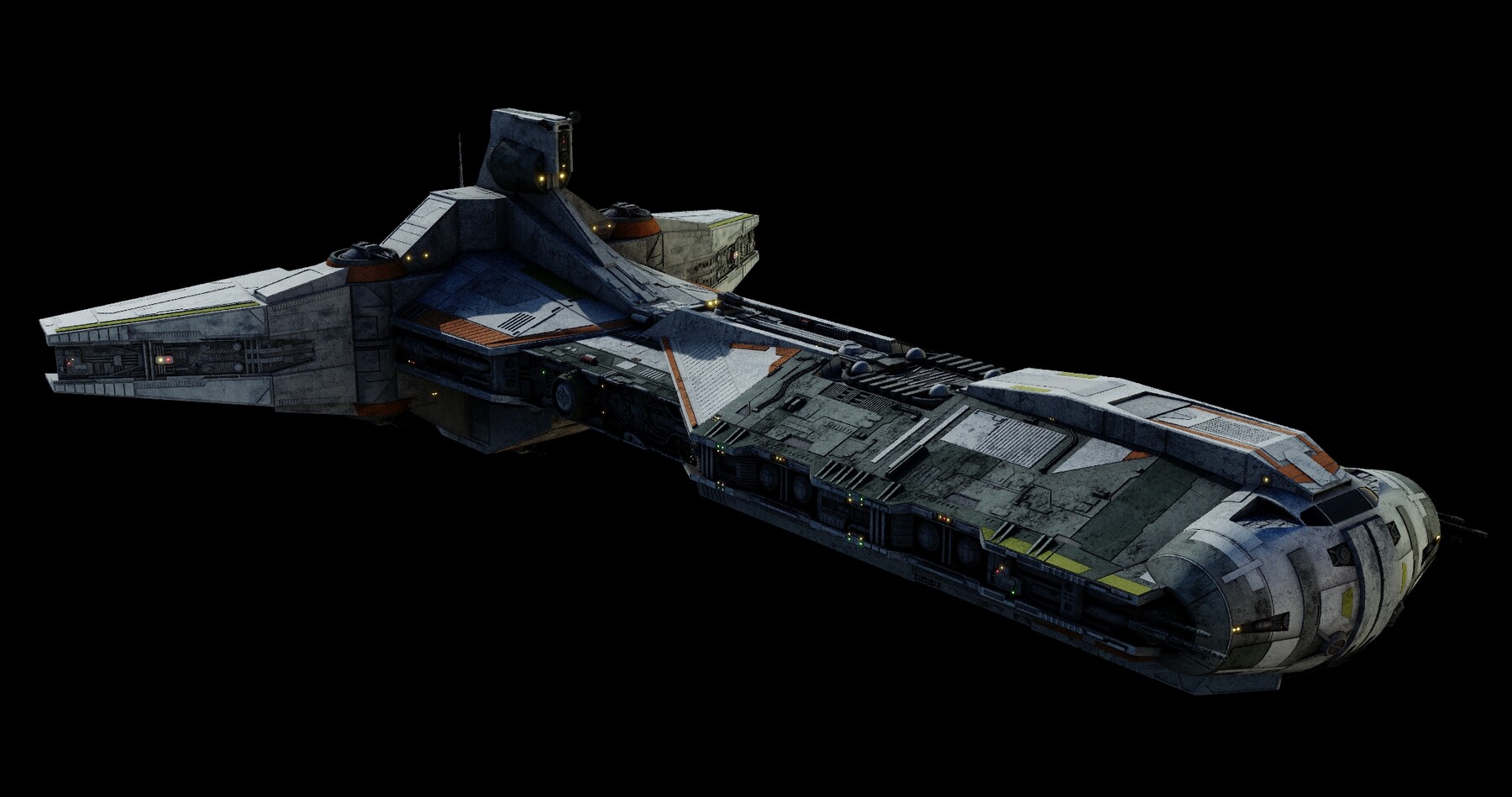 ArtStation - Rebel Command Ship «Blue Chief» and «Phoenix Home» - Star ...