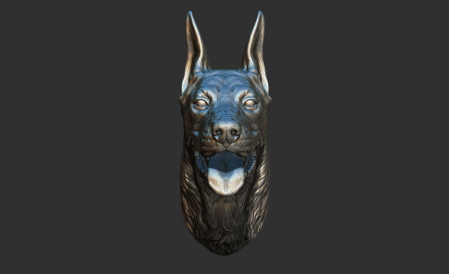 Artstation - Doberman Head 