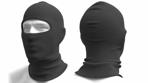 Balaclava (Marvelous Designer / Clo 3D project+OBJ)