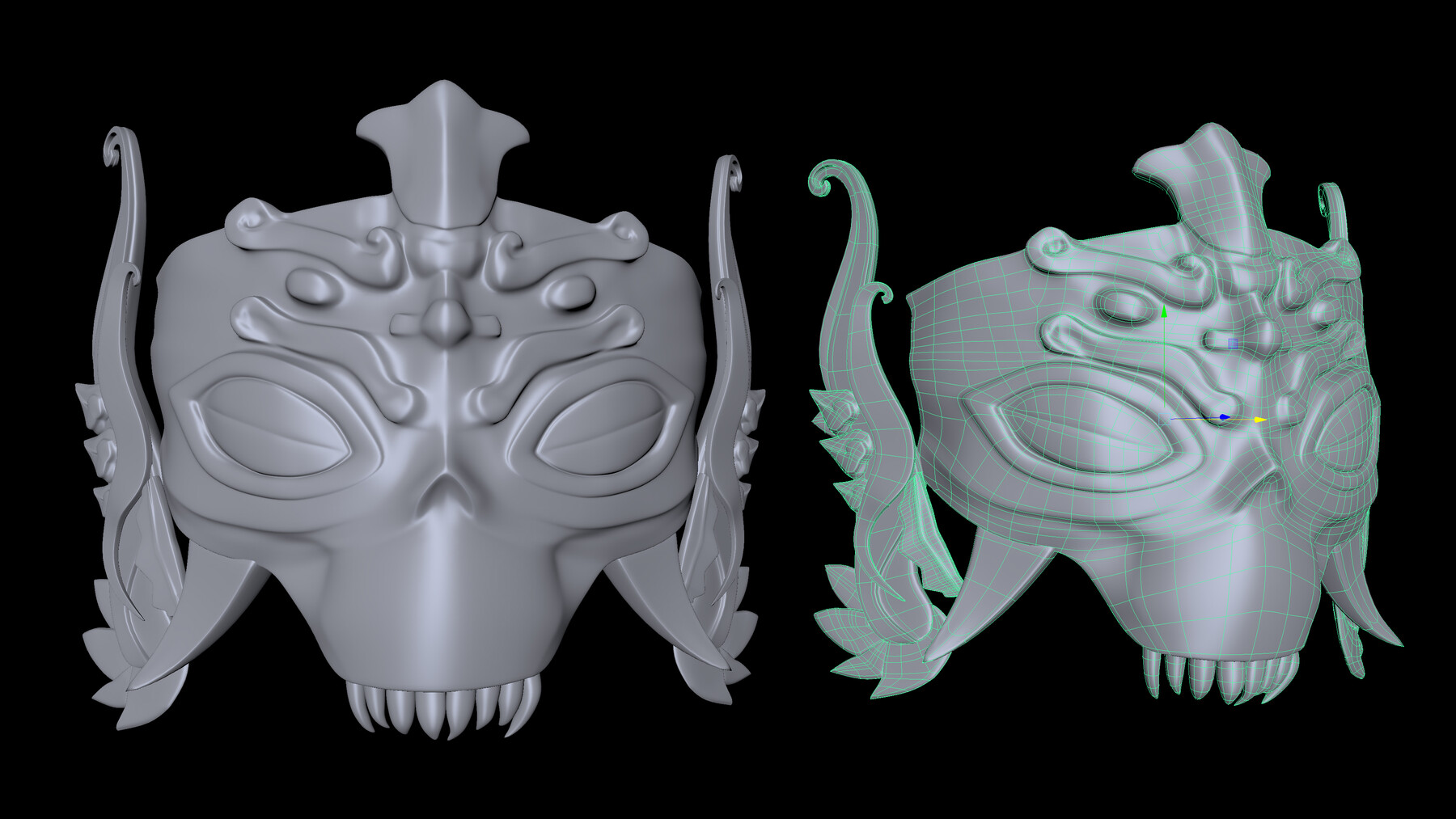 ArtStation ghost mask model Resources