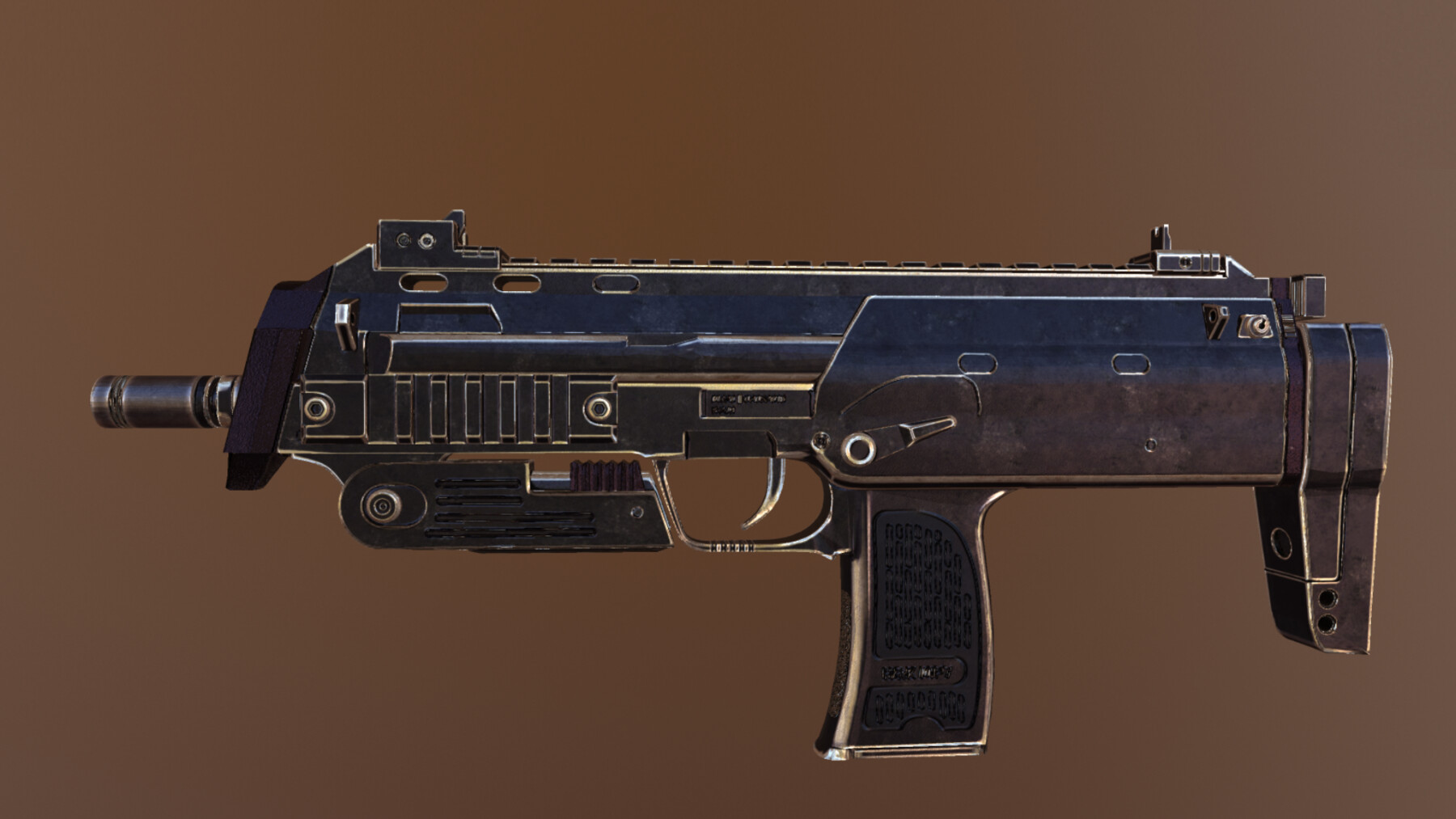 ArtStation - HK-MP7 GUN low-poly PBR | Game Assets