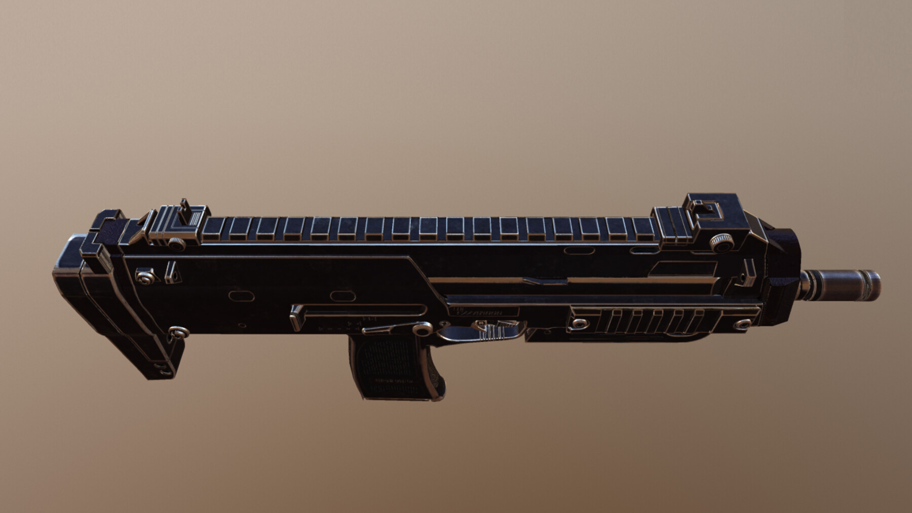 ArtStation - HK-MP7 GUN low-poly PBR | Game Assets