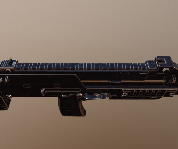 ArtStation - HK-MP7 GUN low-poly PBR | Game Assets