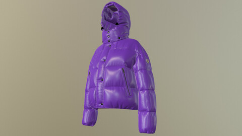 MONCLER PUFFER JACKET low-poly PBR