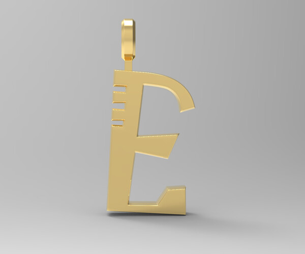 E letter pendant Clearance