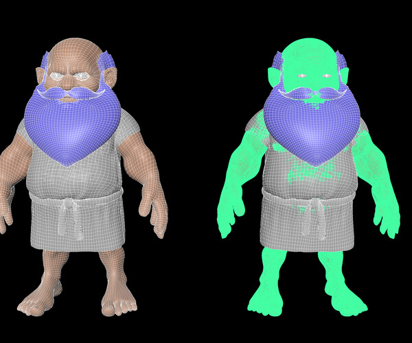 Artstation Dwarf Old Man Resources