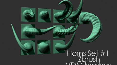 Horns VDM Brushes 3D model