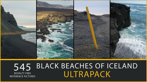 545 Black Beaches of Iceland Reference Pictures Ultrapack