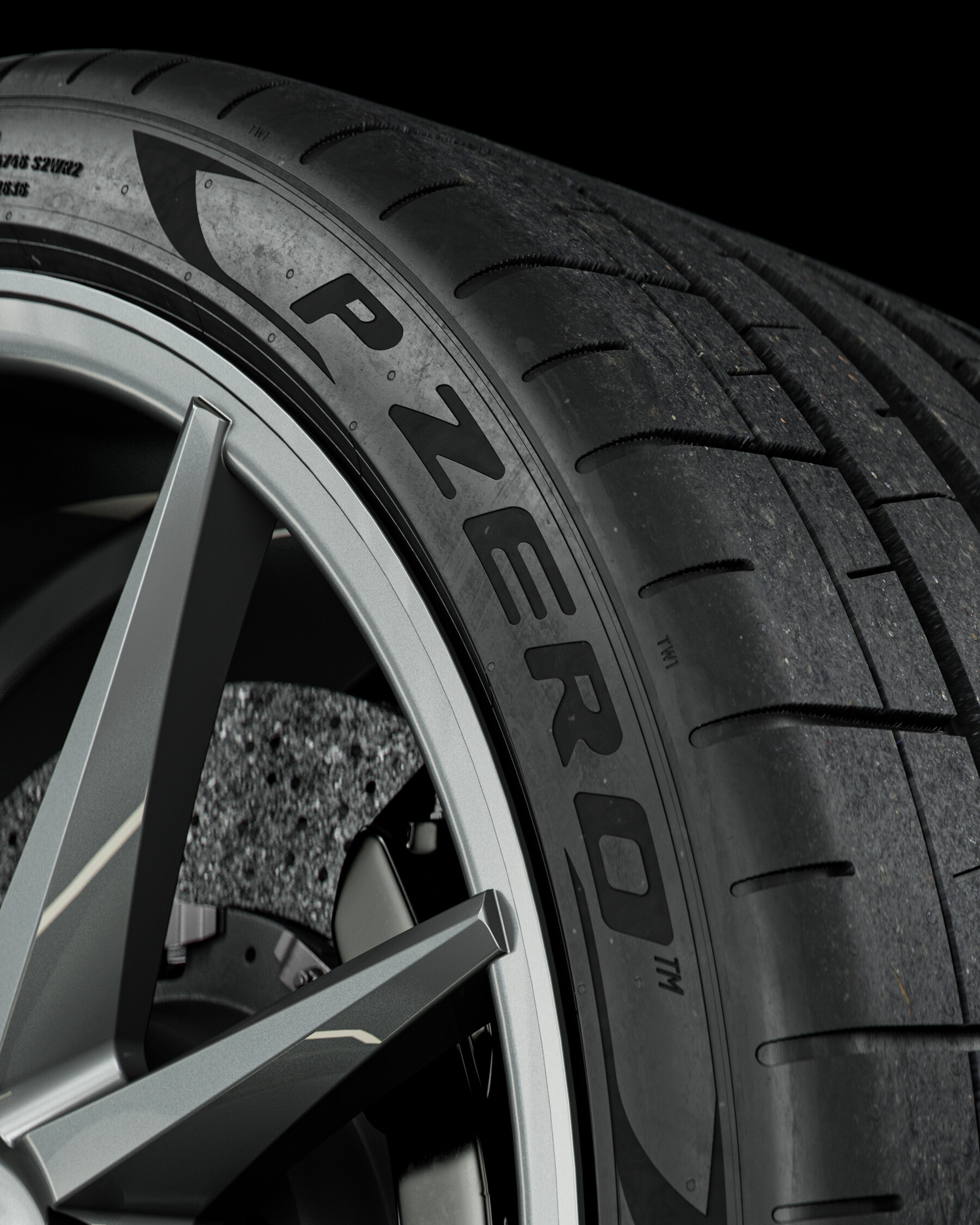 ArtStation - Pirelli P ZERO™ (PZ4) • 315/35 ZR21 (111Y) Rear (Real ...