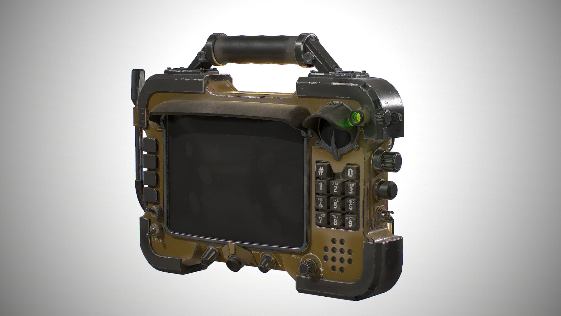 ArtStation Retrofuturism Touch Pad Game Assets