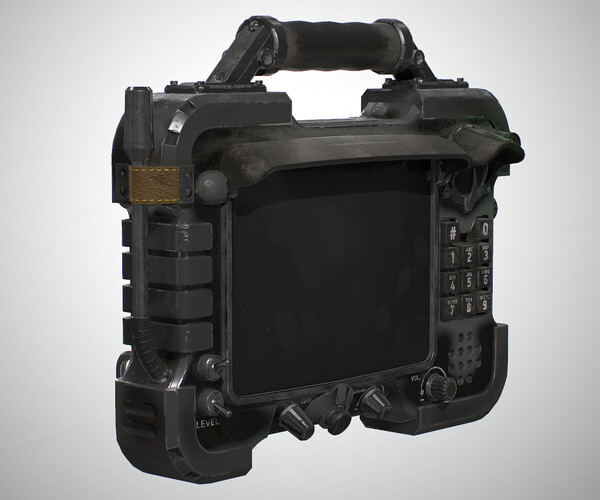 ArtStation Retrofuturism Touch Pad Game Assets