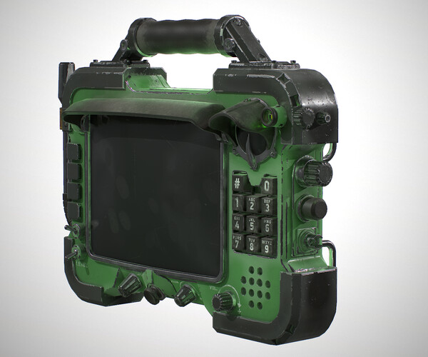 ArtStation Retrofuturism Touch Pad Game Assets