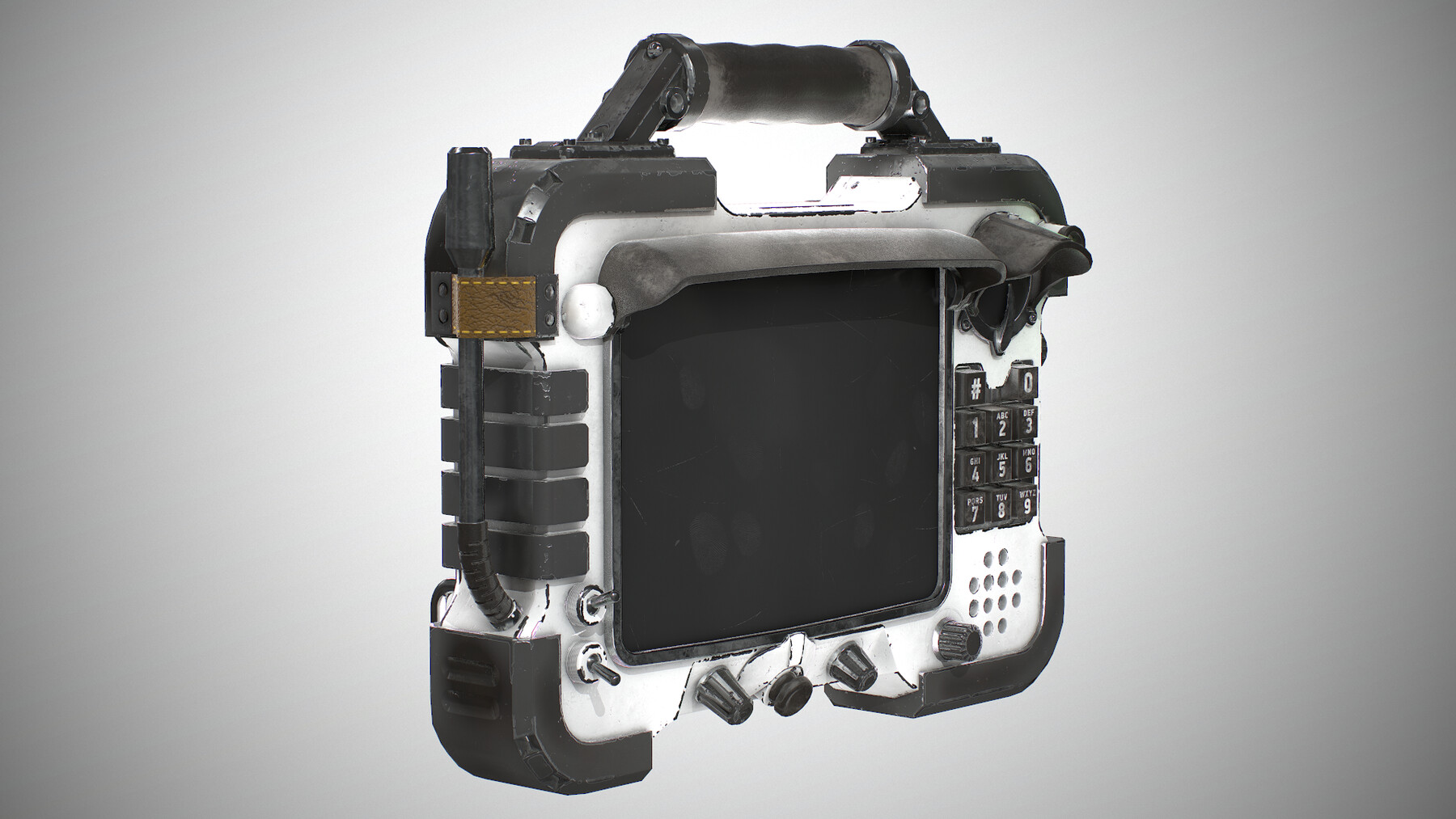 ArtStation Retrofuturism Touch Pad Game Assets