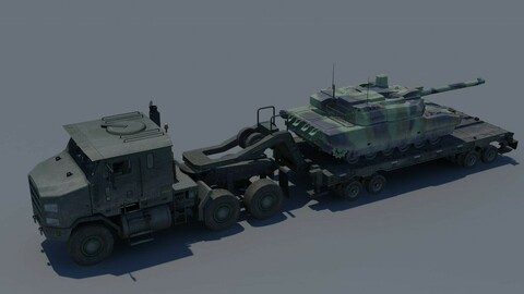 M-1000 HETS Trailer   Ready for animation  (RIG)