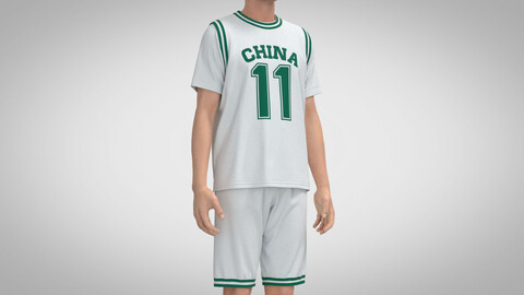Basketball Outfit, Marvelous Designer, Clo3D +fbx