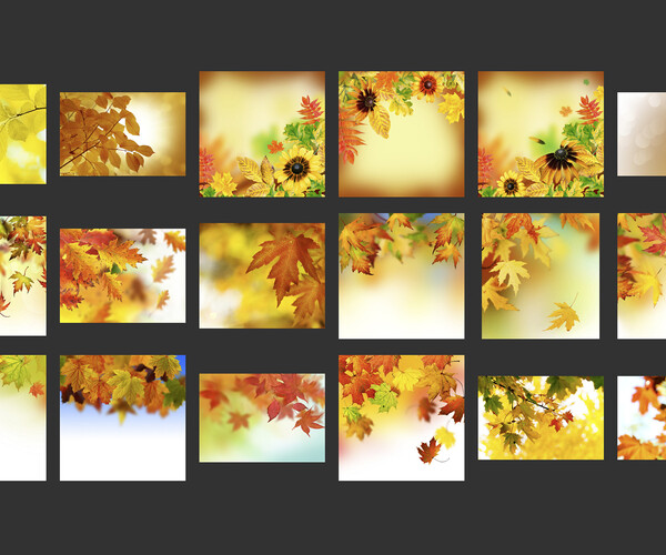 ArtStation - 15 Fall leaves background, Photoshop Overlays, Fall ...