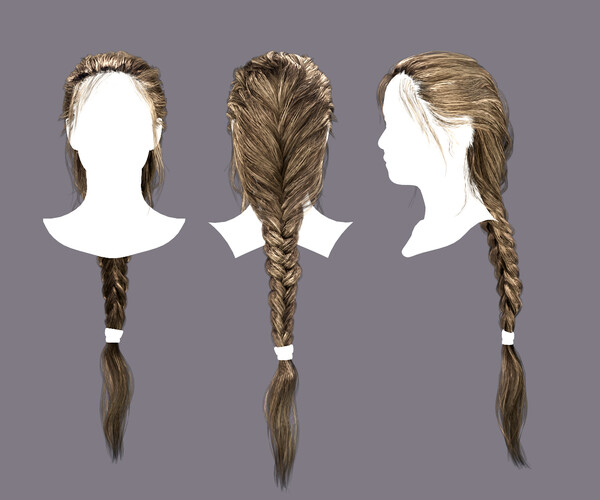 ArtStation - Braids hairstyles REALTIME | Game Assets