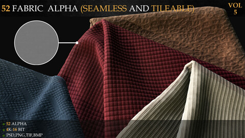 52 FABRIC ALPHA (SEAMLESS AND TILEABLE)-VOL 5