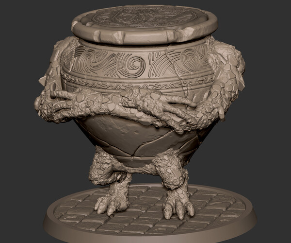 ArtStation - Iron Fist Alexander- Warrior Jar in White Orchard