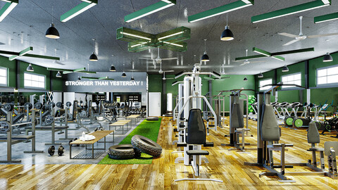 Gym Room Design 02