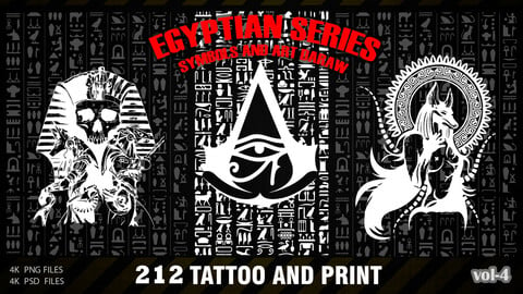 212 4K EGYPTIAN TATTOO AND PRINT ALPHA