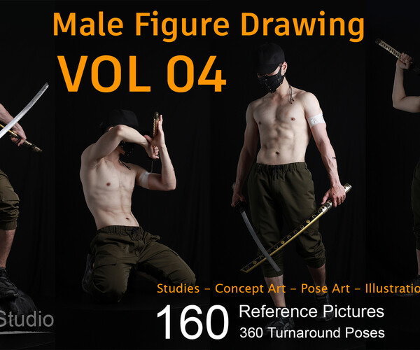 Artstation Male Figure Drawing Vol 04 Reference Pictures Resources 