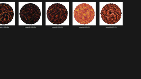 Lava PBR Seamless Texture PNG And JPG 2K Size Full Package