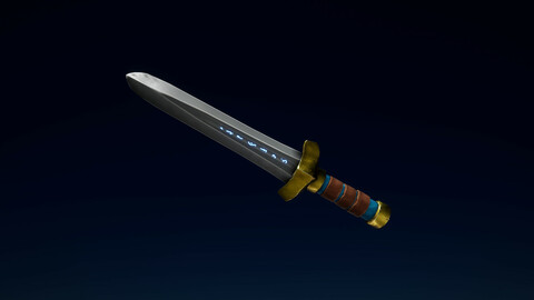 Stylized PBR Little Sword Pack - V2 - Compatible with Unreal - FBX / BLEND / PBR TEXTURES