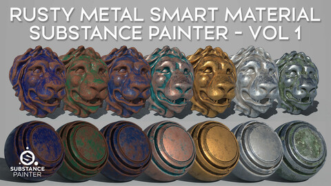 Rusty Metal Smart Material - Substance Painter - Vol 1