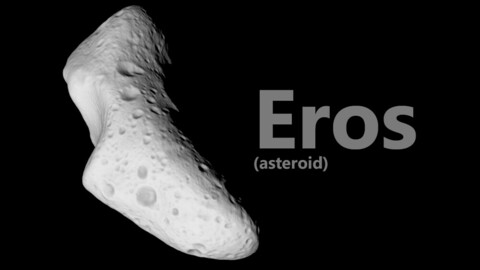 Eros asteroid .OBJ + UV