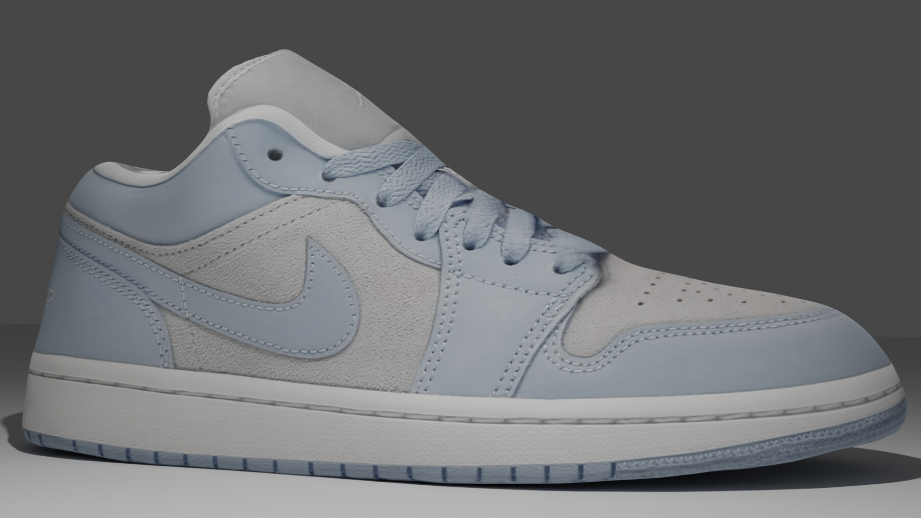 ArtStation - Jordan 1 Low Football Grey Aluminum (W) | Game Assets