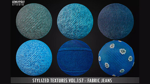 Stylized Jeans Vol.157 - Hand Painted Textures